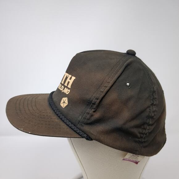 Ford Smith Brookfield, Mo Snapback 5 Panel Cap Black One Size Rope YoungAn Hat - Picture 3 of 9